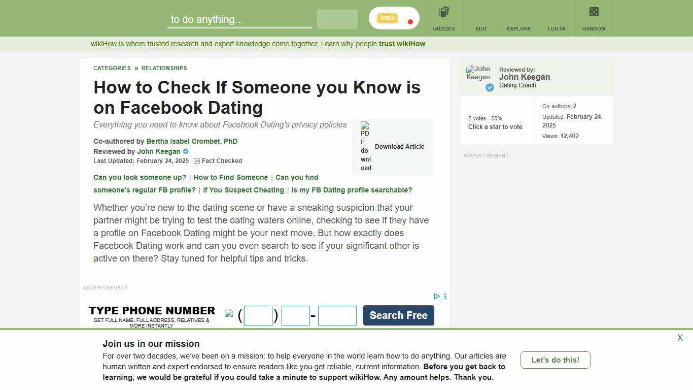Can You Look Up Someone's Facebook Dating Profile?